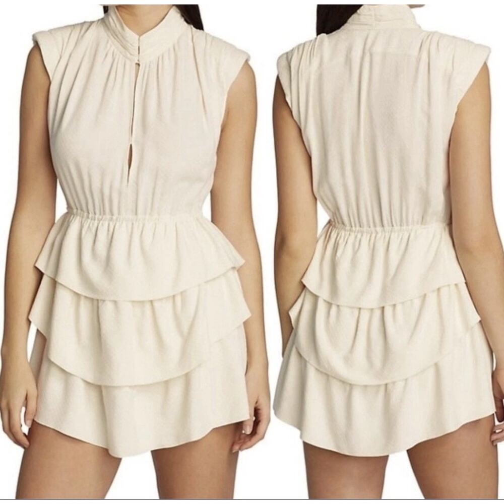 IRO Paris Calcie Layered Jacquard Mini Dress Size 38 US M WhimsiGoth FairyGrunge